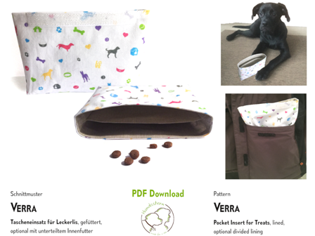 VERRA pocket insert liner for treats